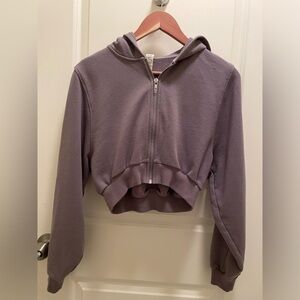 Alo Yoga - Sweet Escape Zip Up Hoodie - Limited Edition Taupe Color